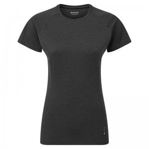 Black Montane Dart Women's T Shirts | UUE386SJ