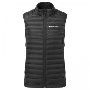 Black Montane Featherlite Down Women's Vest | WQC8513IQ