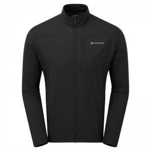 Black Montane Featherlite Windproof Men's Jackets | FES3771LB