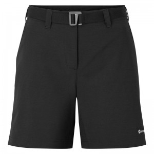 Black Montane Terra Stretch Lite Women's Shorts | NID7923SA