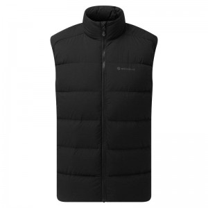 Black Montane Tundra Down Men's Vest | LWR15100OL