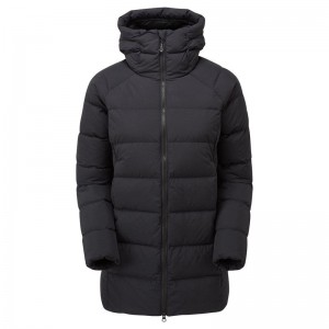 Black Montane Tundra Hooded Women's Down Jackets | LPE9548VV