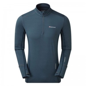 Blue Montane Dragon Pull-On Men's Fleece Jackets | MHQ742XE