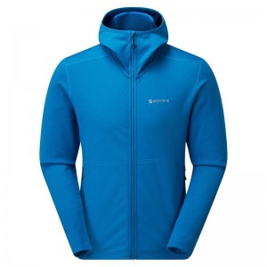 Blue Montane Protium Hooded Men's Fleece Jackets | XCT5134AB