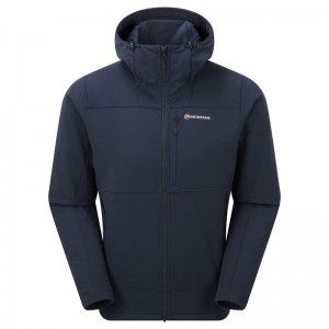 Dark Blue Montane Krypton Men's Softshell Jackets | QCL3043MT