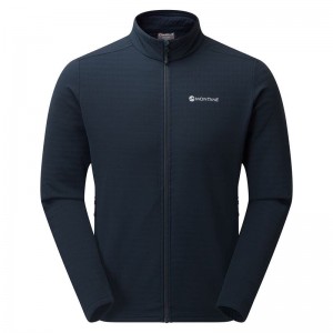 Dark Blue Montane Protium XT Men's Fleece Jackets | FMR436YG