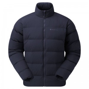 Dark Blue Montane Tundra Men's Down Jackets | KUD8197HH