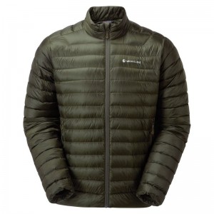 Dark Green Montane Anti-Freeze Men's Down Jackets | CMQ9737HX