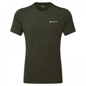 Dark Green Montane Dart Men's T Shirts | ZBG1623LZ