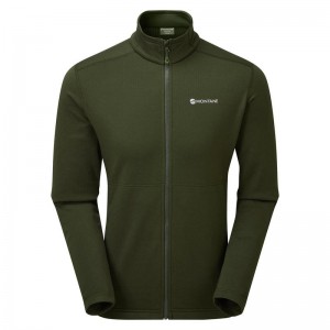 Dark Green Montane Protium Men's Fleece Jackets | EEV7771TH