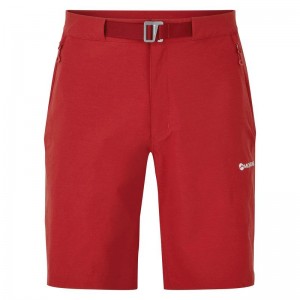 Dark Red Montane Dynamic Lite Men's Shorts | EQU2087RE