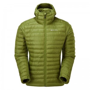 Green Montane Icarus Lite Hooded Men's Jackets | EBH4869BL