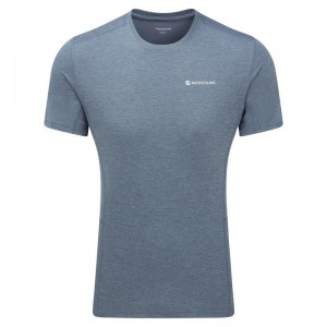 Grey Blue Montane Dart Men's T Shirts | EFL9412FQ