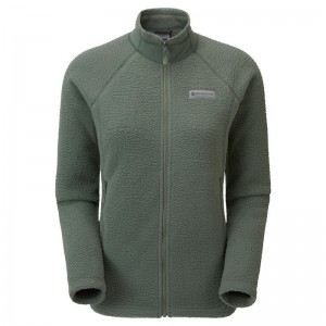 Grey Green Montane Chonos Women's Fleece Jackets | SCK454UH