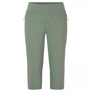 Grey Green Montane Tucana Lite Stretch Capri 3/4 Women's Leggings | PKE7781GY