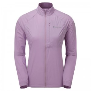 Grey Purple Montane Featherlite Windproof Women's Jackets | RMG365GR