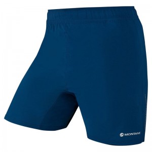 Navy Blue Montane Dragon 7" Men's Shorts | ZIS5498NQ