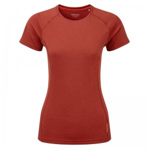 Orange Red Montane Dart Women's T Shirts | XMZ2657FC