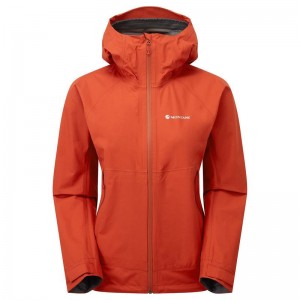 Orange Red Montane Spirit Lite Women's Waterproof Jackets | XCB8954WQ