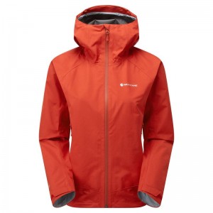 Orange Red Montane Spirit Women's Waterproof Jackets | KJY9235FH