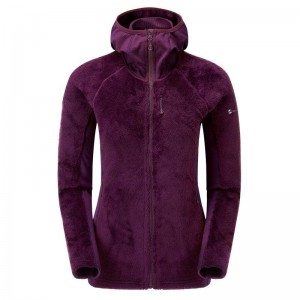 Purple Montane Protium XPD Hooded Women's Fleece Jackets | UJQ8244MH