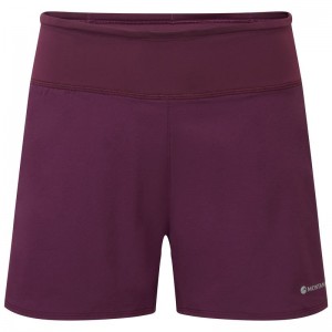 Purple Montane Slipstream 4" Trail Running Women's Shorts | QWN2529AQ