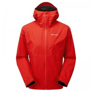 Red Montane Spirit Lite Men's Waterproof Jackets | NDF6415RR