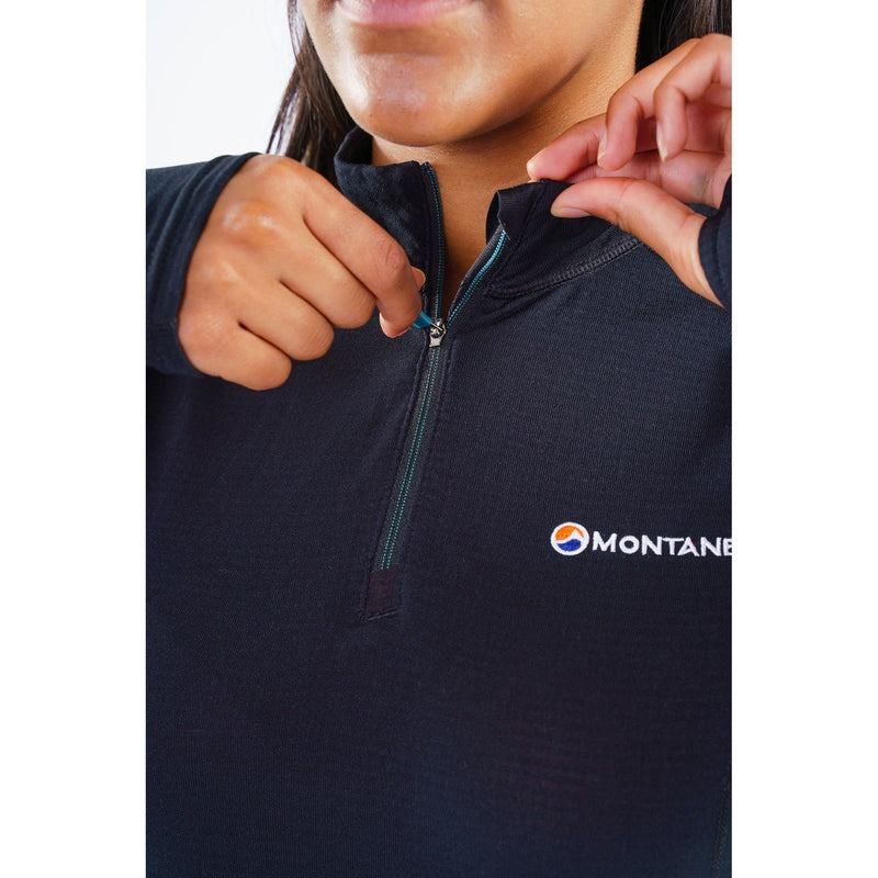 Black Montane Allez Micro Pull-On Women's Fleece Jackets | BMI8312JL