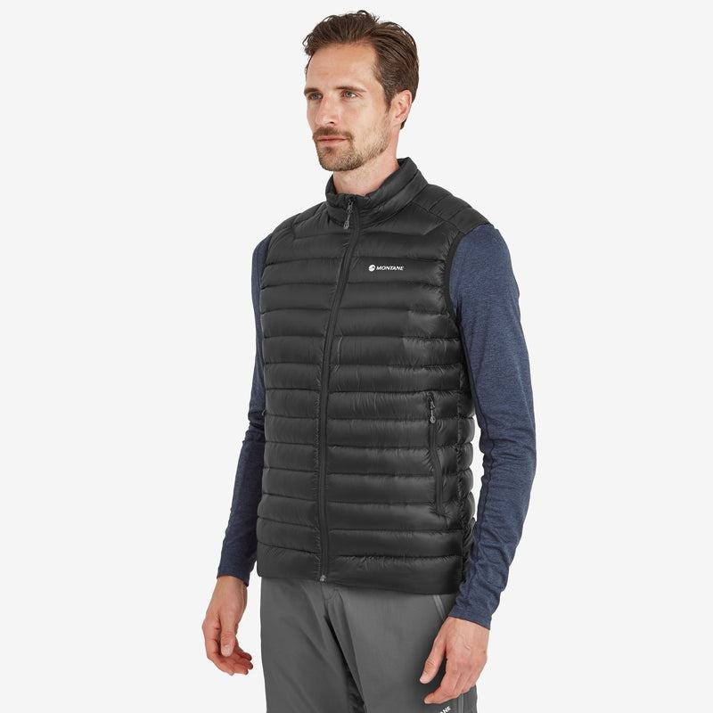 Black Montane Anti-Freeze Down Men's Vest | COJ6257IF