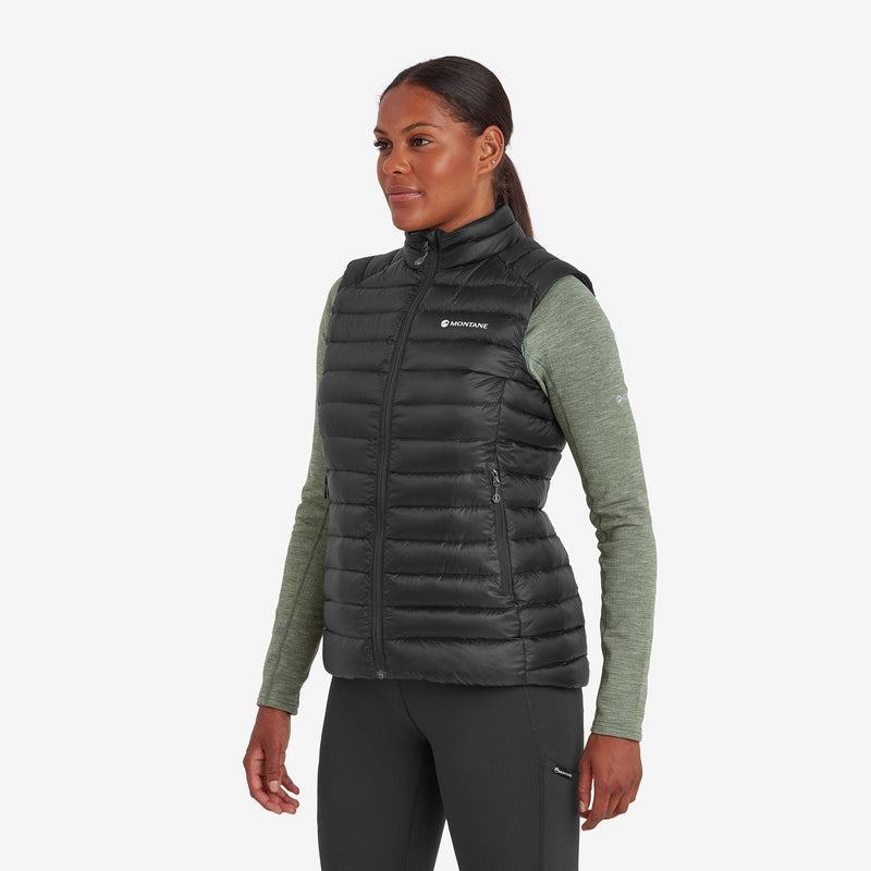 Black Montane Anti-Freeze Down Women's Vest | JCU5296PP