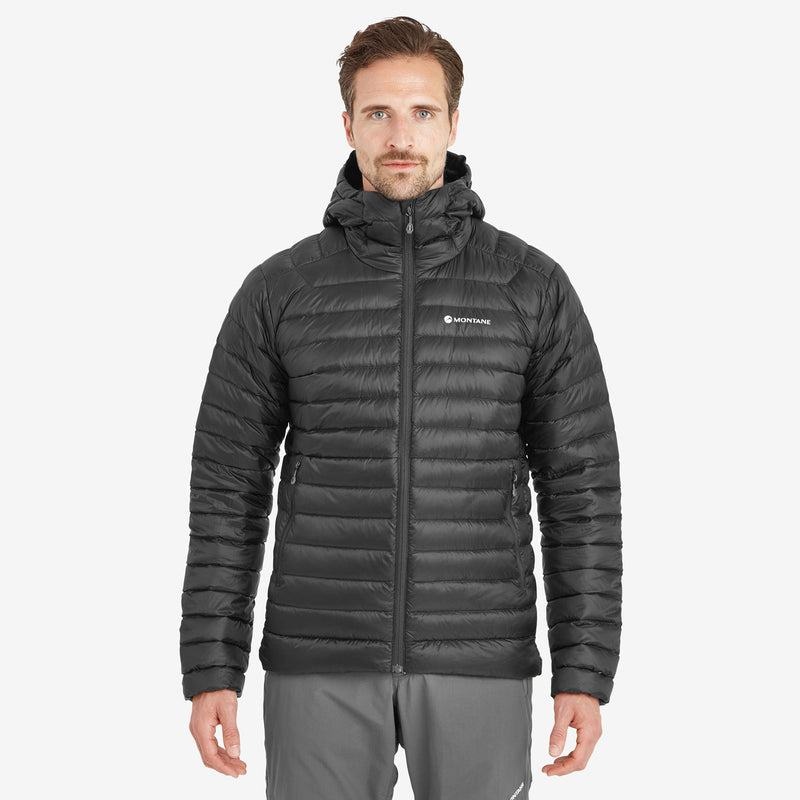 Black Montane Anti-Freeze Hooded Men's Down Jackets | MNT1688TB