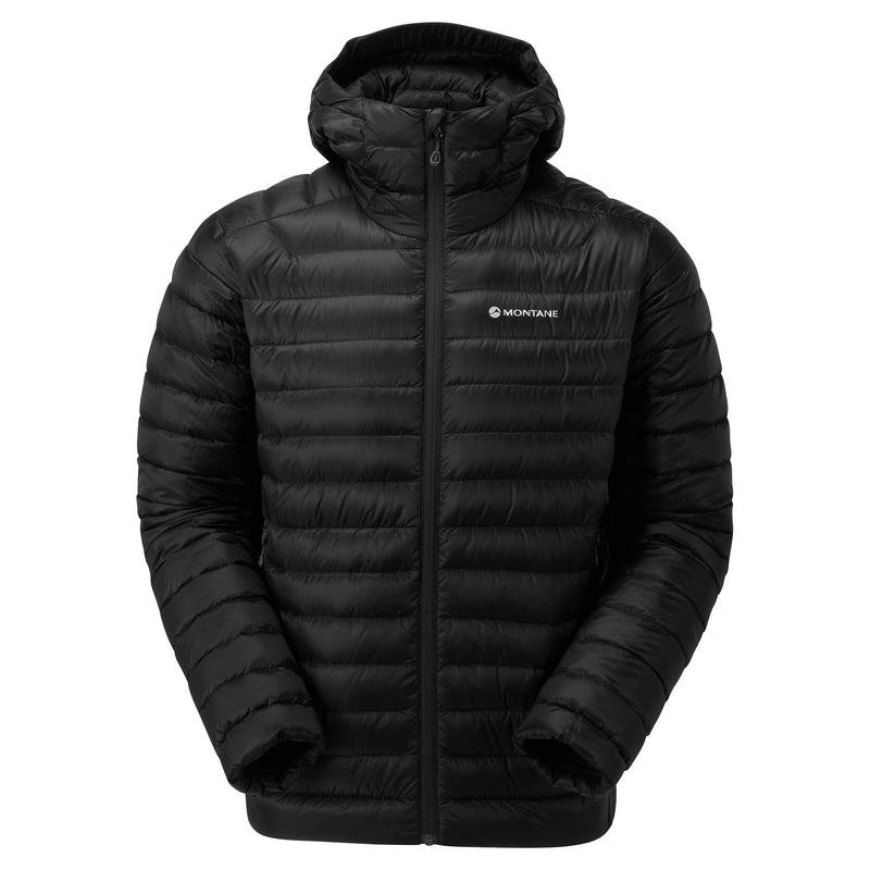 Black Montane Anti-Freeze Hooded Men\'s Down Jackets | MNT1688TB