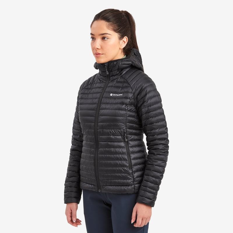 Black Montane Anti-Freeze Lite Hooded Women's Down Jackets | DBN1199JY