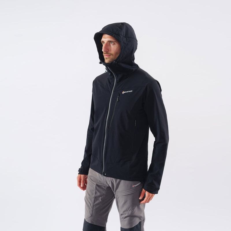 Black Montane Dyno LT Men's Softshell Jackets | PVX8914ZH