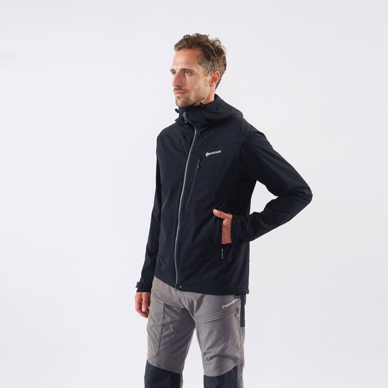 Black Montane Dyno LT Men's Softshell Jackets | PVX8914ZH