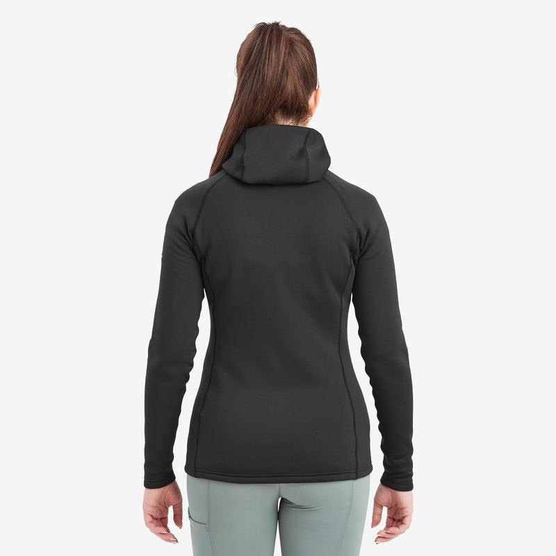 Black Montane Fury Hooded Women's Fleece Jackets | KFS3425EF