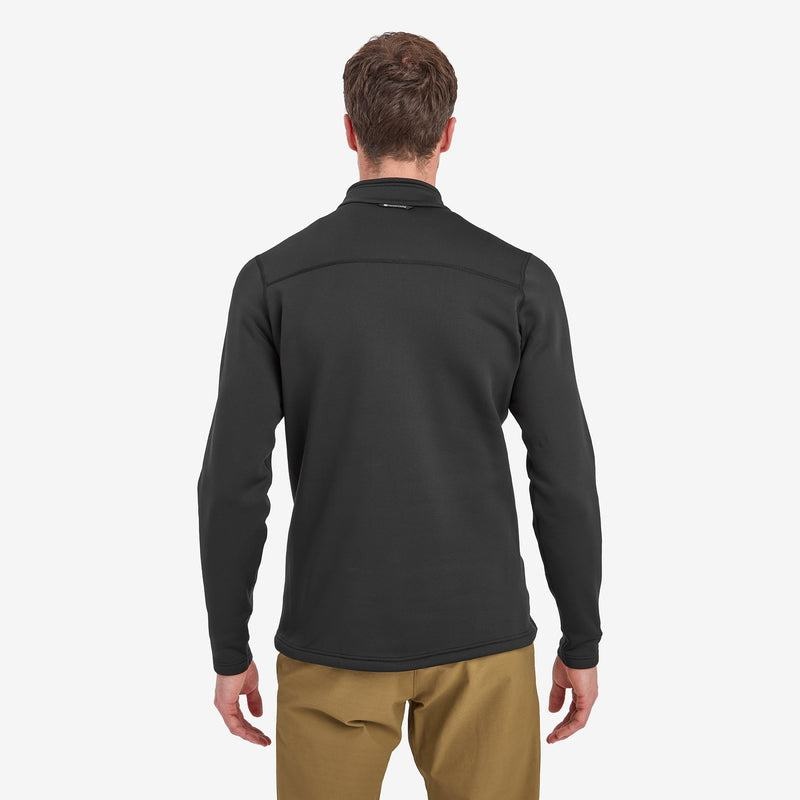 Black Montane Fury Zip Pull-On Men's Fleece | CEG6753JB