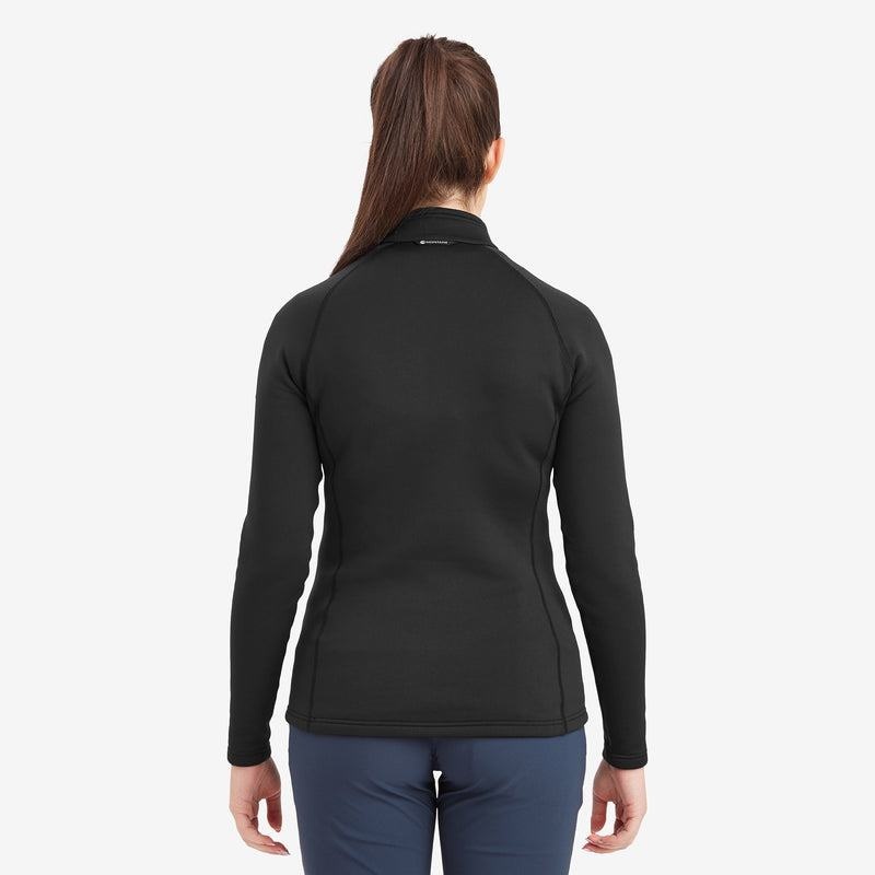 Black Montane Fury Zip Pull-On Women's Fleece | BUV2793XD