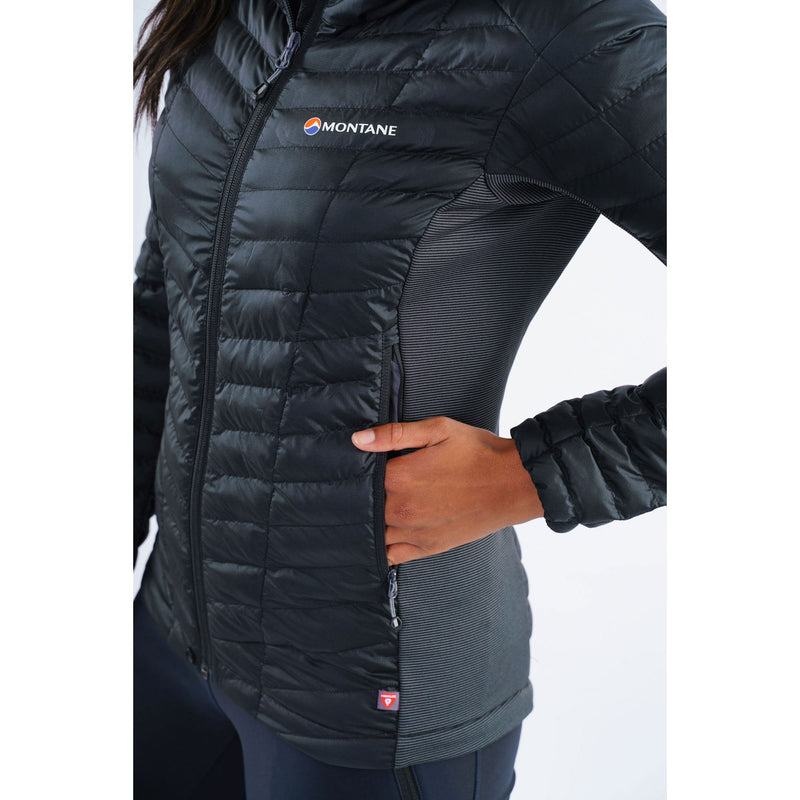 Black Montane Phoenix Stretch Women's Down Jackets | OUP581LA