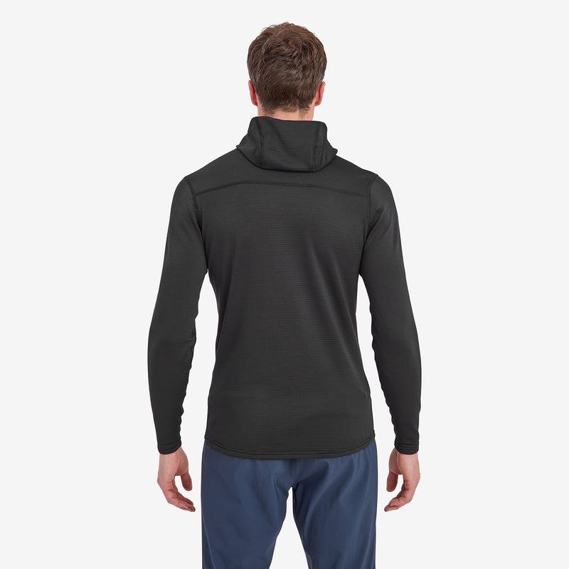 Black Montane Protium Lite Hooded Pull On Men's Fleece | CYW8235GK