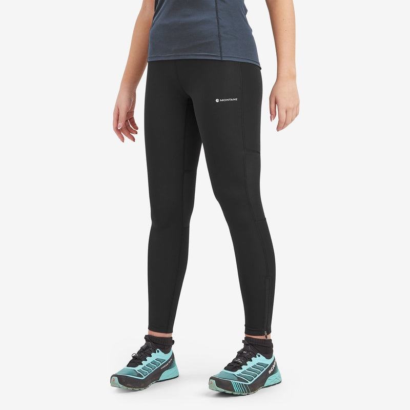 Black Montane Slipstream Trail Running Women's Leggings | YIK1793PC