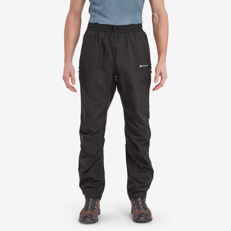 Black Montane Spirit Lite Waterproof Men's Trousers | OWV2814YU