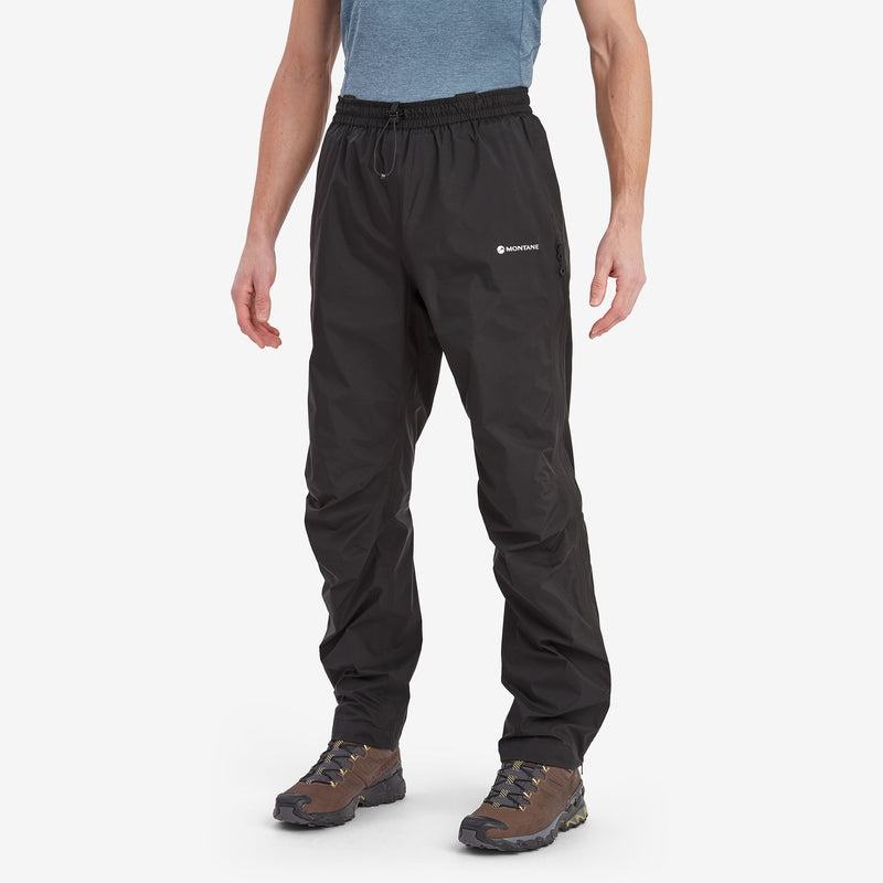 Black Montane Spirit Lite Waterproof Men's Trousers | OWV2814YU