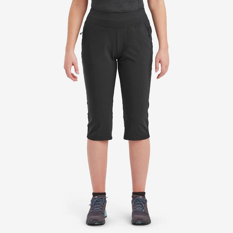 Black Montane Tucana Lite Stretch Capri 3/4 Women's Leggings | ALN5478JC