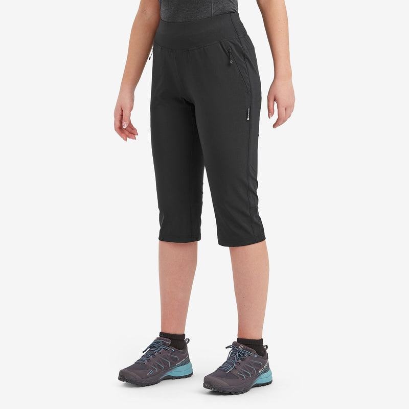 Black Montane Tucana Lite Stretch Capri 3/4 Women's Leggings | ALN5478JC