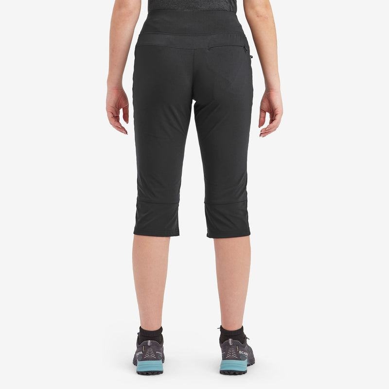 Black Montane Tucana Lite Stretch Capri 3/4 Women's Leggings | ALN5478JC