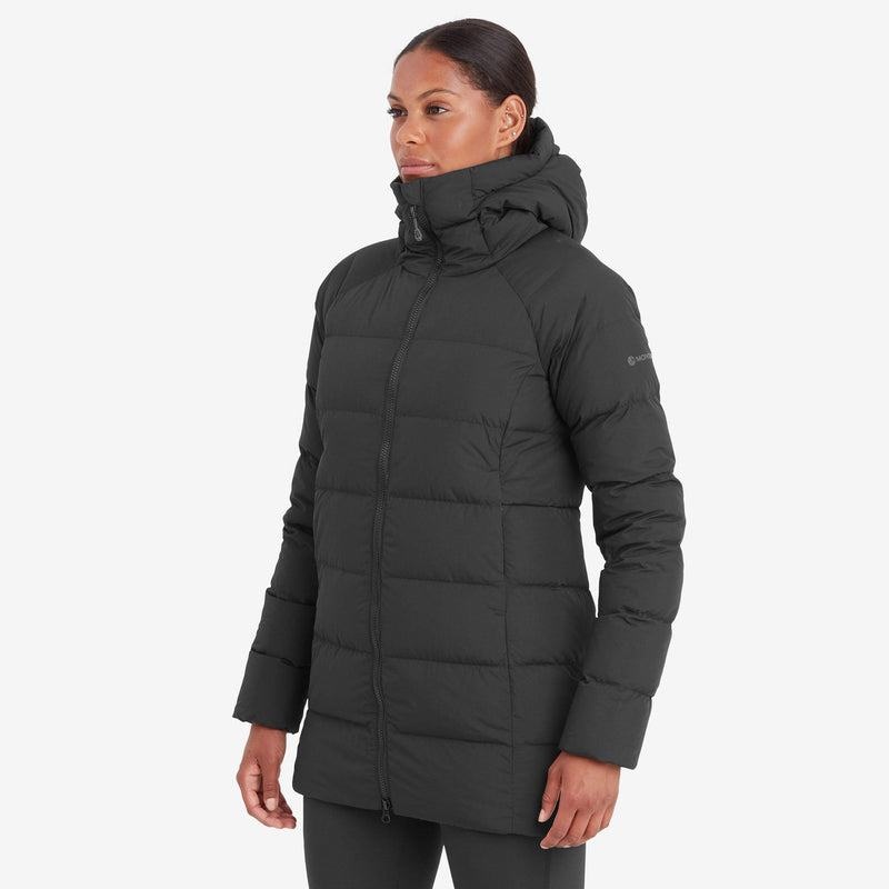 Black Montane Tundra Hooded Women's Down Jackets | LPE9548VV