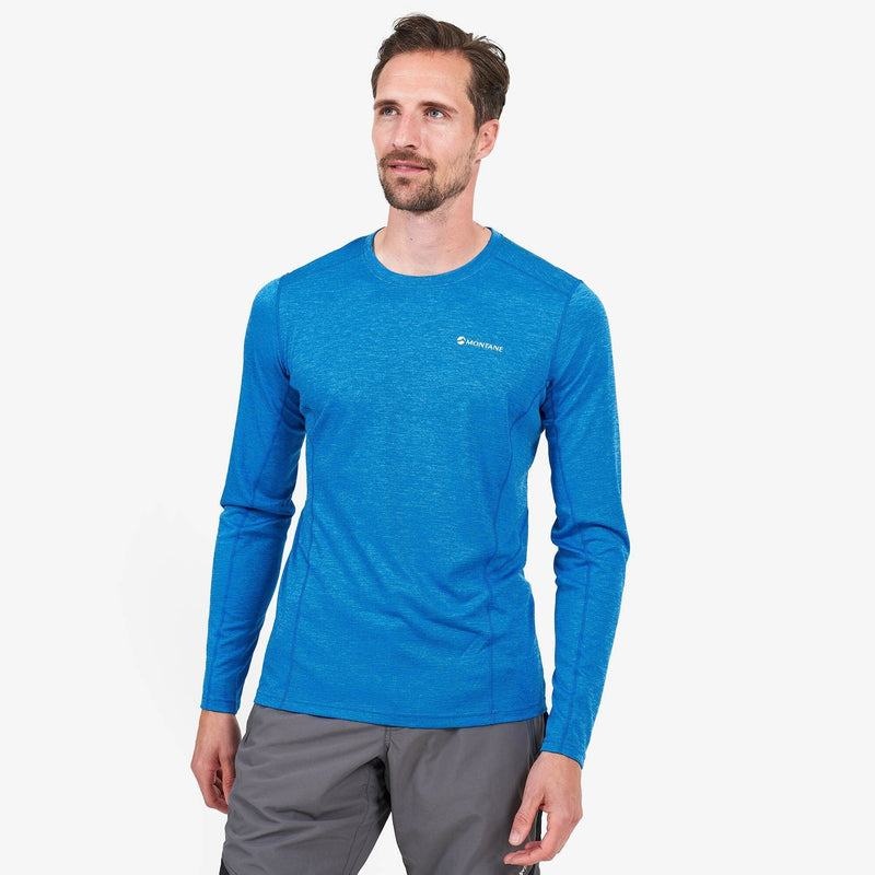 Blue Montane Dart Long Sleeve Men's T Shirts | LCI8032OF