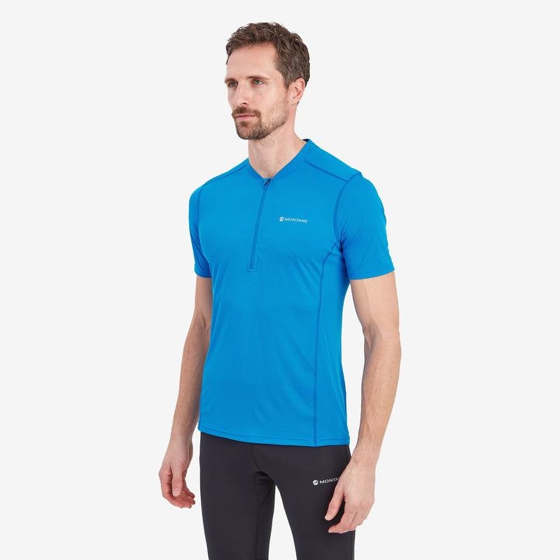 Blue Montane Dart Nano Zip Men's T Shirts | LYG9796YQ