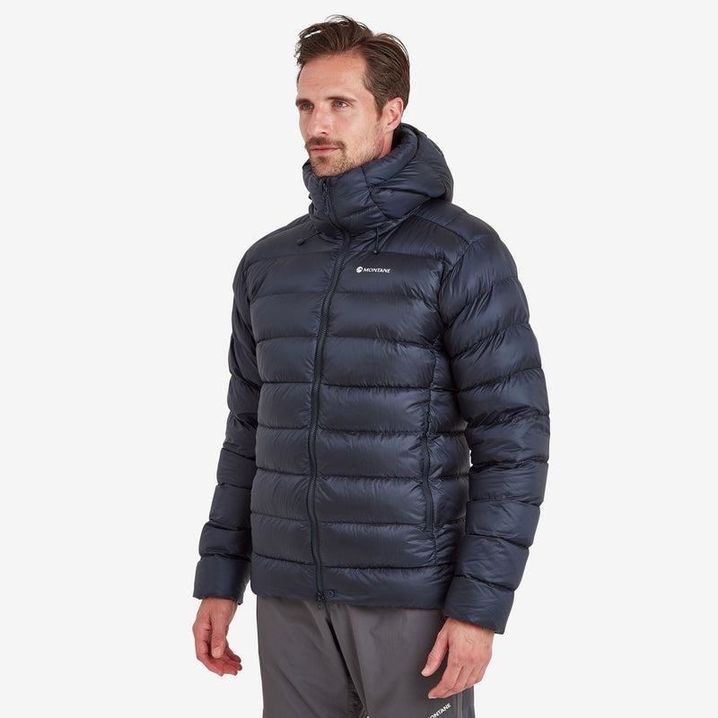 Dark Blue Montane Anti-Freeze XT Hooded Men's Down Jackets | DHY1117YI